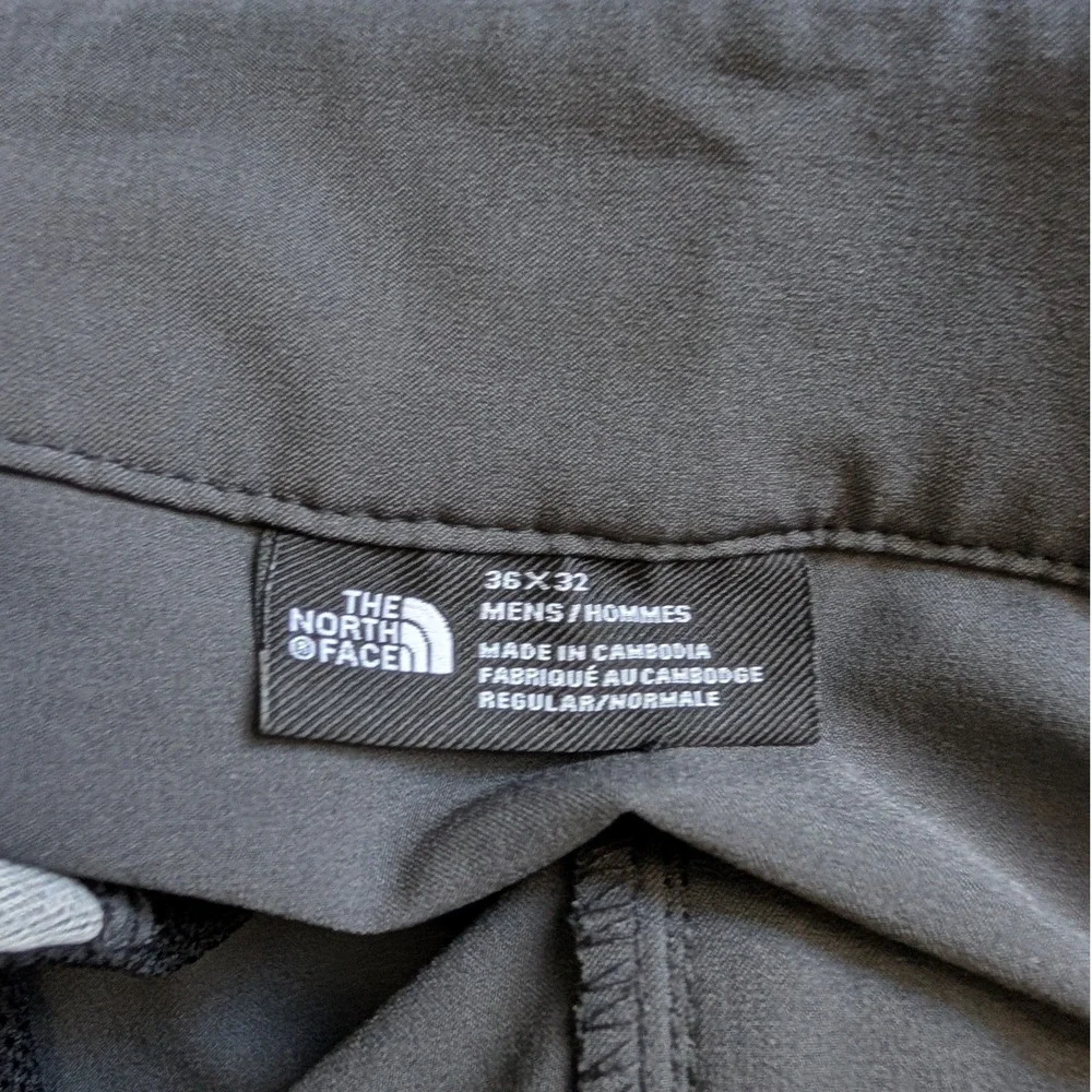 The North Face Mens Hiking Pants Dark Gray Stretch Outdoor Trekking 36x32
